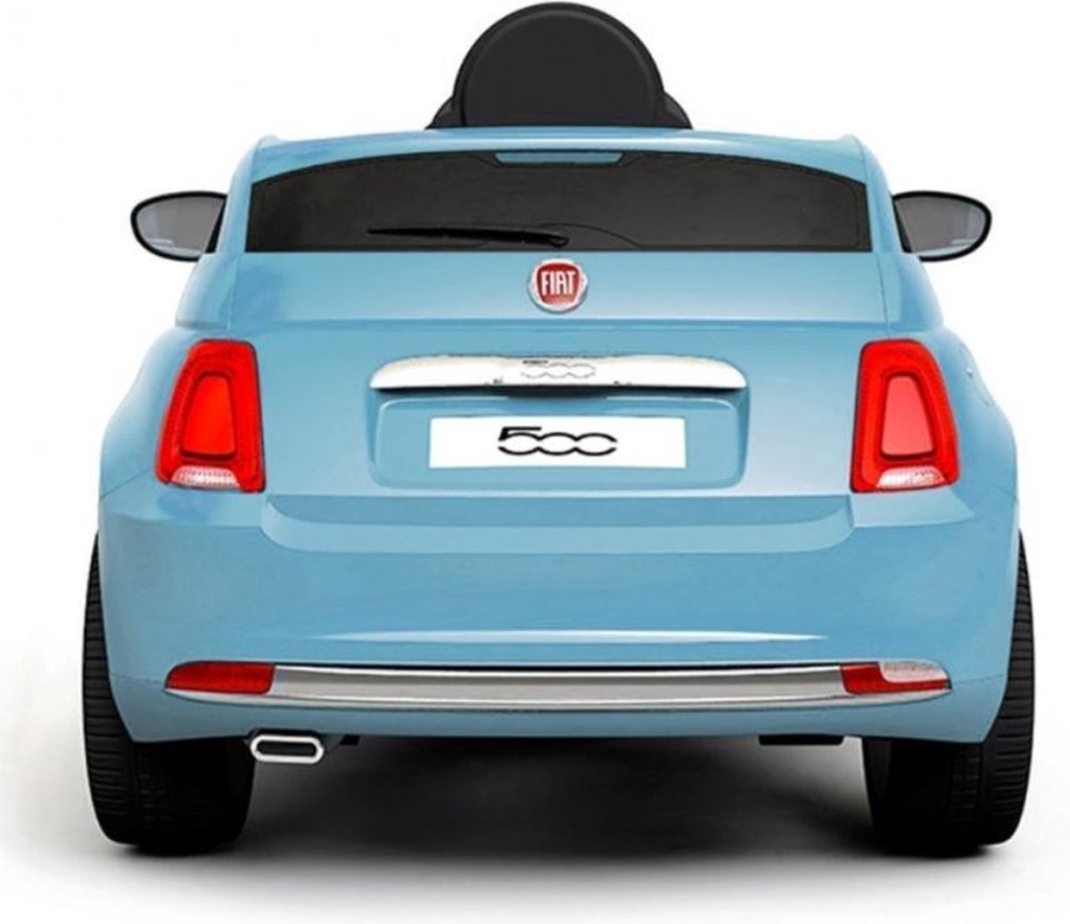 Fiat 500 Licentie auto Blauw - Softstart | Elektrische Kinderauto | Met afstandsbediening